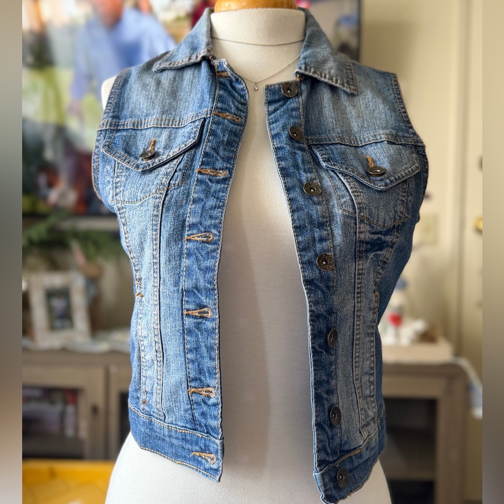 Paris Blues Classic Blue Denim Vest
